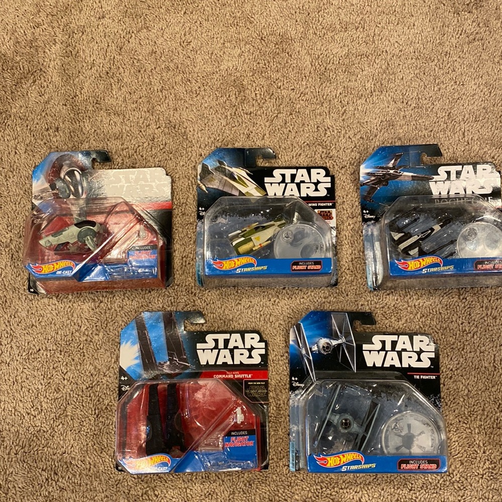 New! Star Wars Hot Wheels Lot